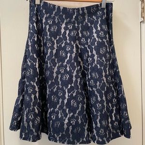 Lucy Paris blue lace skirt